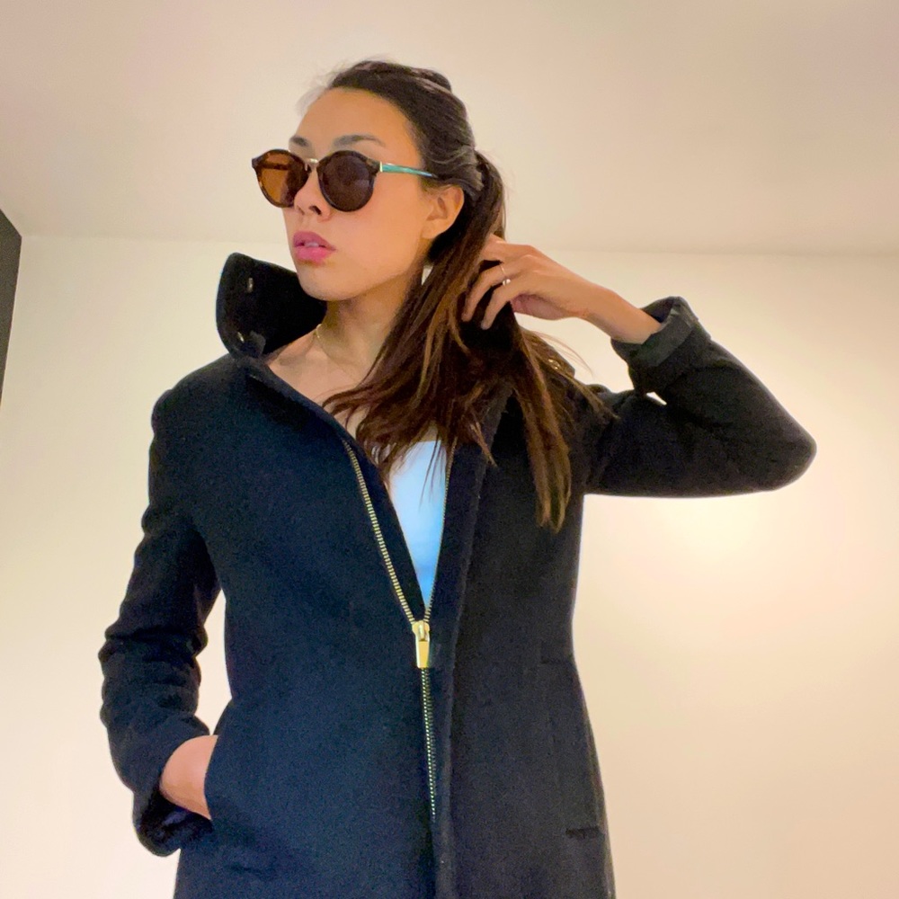 S Defacto long black coat from Armenia